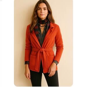 Anthropologie Sparrow Celesta Belted Cardigan Sweater Jacket Large